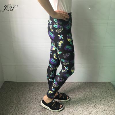 China 2019 Breathable And Tight Mardi Gras New Orleans Mask Leggings For Ladies for sale