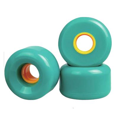 China Adult Factory Wholesale High Rebound Electric 60mm Pvc Wheels Fish Skateboard Rubber Wheel for sale