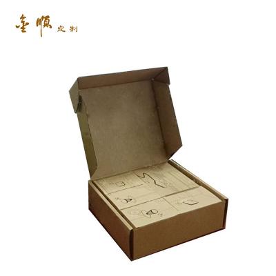 China Product Design Biodegradable Cardboard Package Craft Friendly Corrugated Packaging Custom Brown Kraft Paper Box for sale