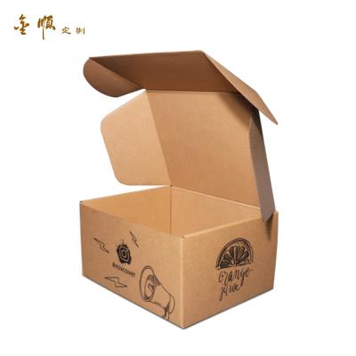 China Biodegradable Wholesale Custom Printed Unique Corrugated Shipping Mailer Packaging Box For Clothing for sale