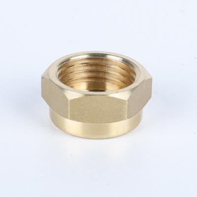 China Sanitary Brass Water Industry Pump Fitting Connectors Brass Pipe Fittings Threaded Insert Nuts for sale