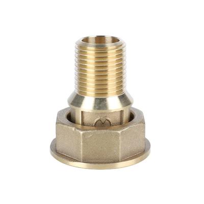 China Industry CNC Parts Mechanical Hardware Components Threaded Adapter Fittings Tube Connector Copper Pipe Fitting for sale