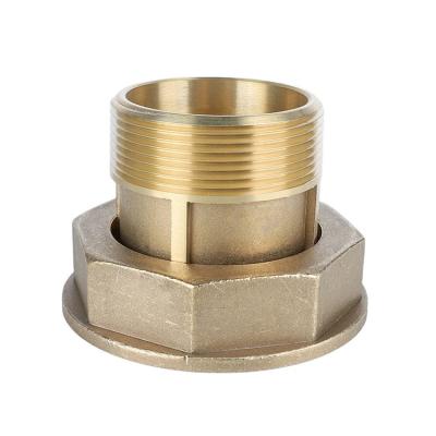 China Industry Customized Precision Brass CNC Pipe Adapter Components Tube Connector Hose Fitting Garden Water Connectors for sale