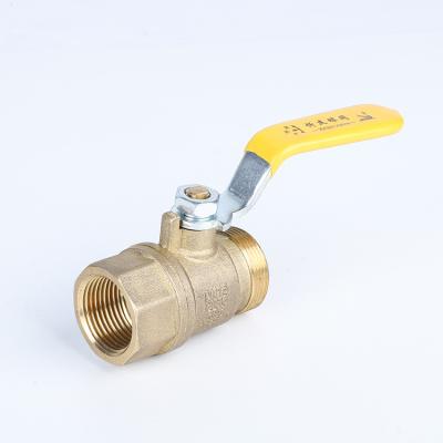 China Home Kitchen ODM Sanitary Brass Fittings Hose Pipe Connector Brass Ball Valve Plumbing Pipe Fitting Male-Female Threaded Ball Valve for sale