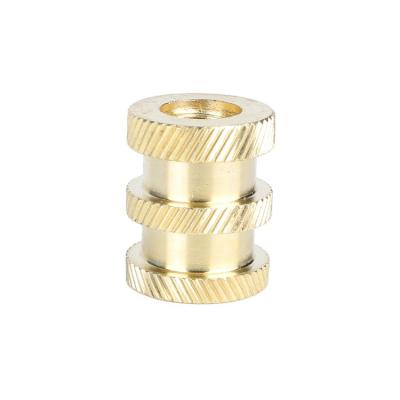 China China m3 m4 m6 metal threaded inserts industry customized m8 knurled brass nut supplier for plastic for sale