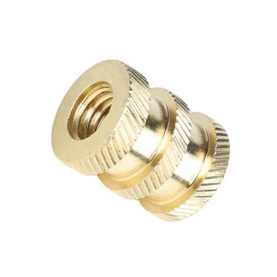 China Industry China Manufacturer Fasteners Customized Knurling Threaded Inserts Brass Nut Knurled Nut for sale