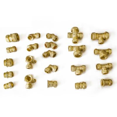 China 3 Way or 4 Y Way China Industry Various Brass Type Pneumatic Connector Air Hose Fittings for sale