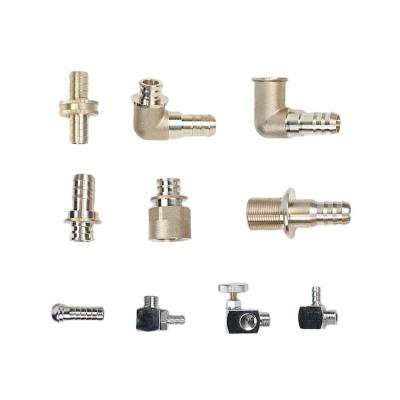 China Industry factory outlet copper pipe compression series brass refrigeration fittings include union elbow and tee for sale