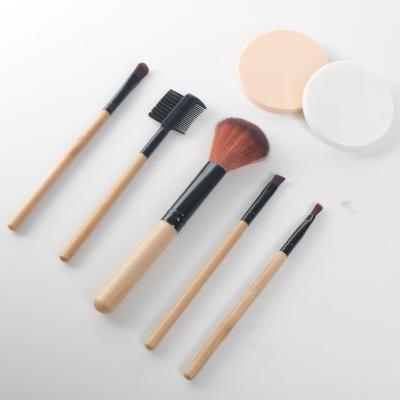 China Blush+eyeshadow+eyebrow brush+lipbrush+eyebrow comb private label most popular 7 piece cosmetic makeup tool kit for sale