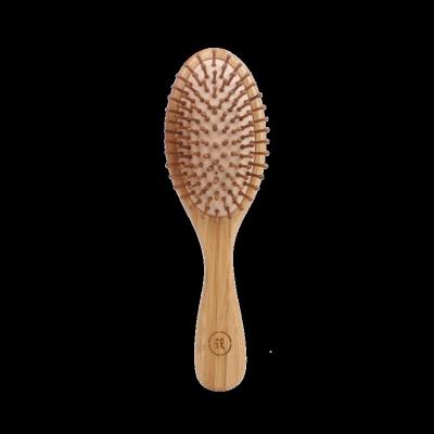 China Custom Logo Ball-Tilted Cushion Bristles Durable Natural Massage Hairbrush Female Personalized Bamboo Brush Hair for sale