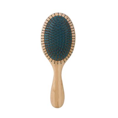 China Vamando Logo Long Handle Rubber Mat Air Scalp Massager Air Cushion Bamboo Private Massage Brush Bamboo Hair Detangling Brush for sale