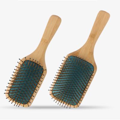 China Ball-tilted straightens good quality low price bamboo pin+handle professional salon hair brush bamboo hair treatment brush for sale