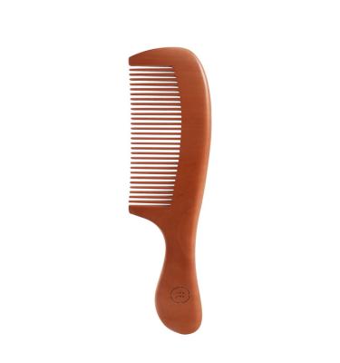 China Wholesale Natural Custom Handle Pear Wooden Hair Comb Eco-friendly High Quality Private Label Wood Material for sale