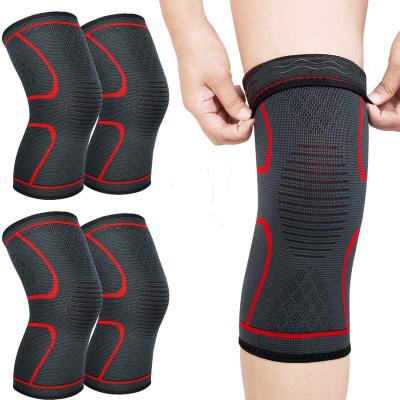 China New Best Excellent Wave Band Compression Knee Brace Knitting Sleeve Office Automation Anti-slip Medical Adjustable Athletics CE New for sale