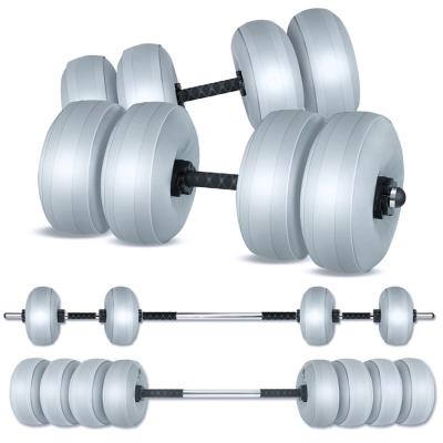 China 2022 New Eco-friendly Style 30kg Water Adjustable Dumbbell For Home Workout Barbell for sale