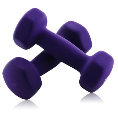 China Solid iron core to prevent breakage good quality convenient bodybuilding training training verstelbare adjustable rubber dumbbells for sale