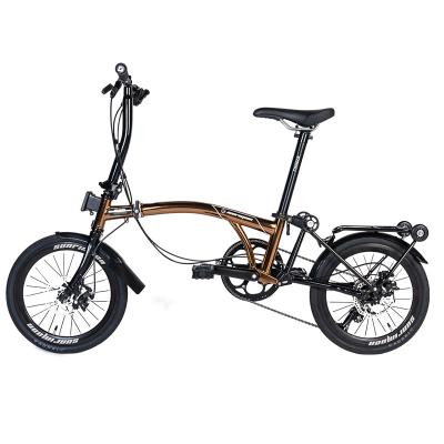 China Popular SUNRIMOON brom pton folding bike aluminum in good condition 16 inch folding bike factory view folding bike for sale