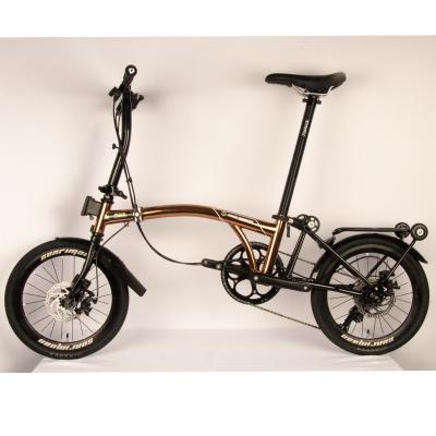 China MINT Popular Factory Tribikr Bike Factory Price Hot Selling Triple Folding Bike 16 Inch Mountain Folding New Bike Steel Speed for sale