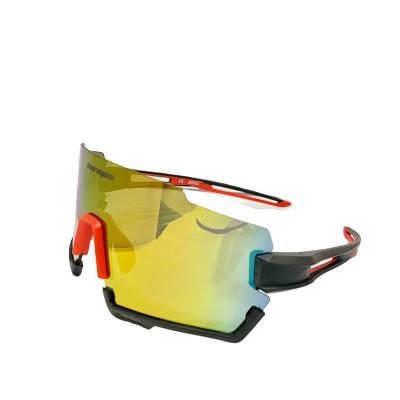 China SUNRIMOON MTB Road Glass Factory Stock Big HD Frameless Sun Glasses Frameless Continue To Mount Outdoor Cycling Glasses Sport Eyewear for sale