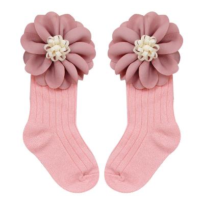 China QUICK DRY baby bumps Bowknot flowers baby bumps newborn anti-skid girls cotton bumps baby accessories for sale