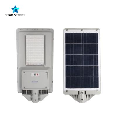 China Online Shopping Wide Illumination Area Outdoor Waterproof IP65 60w 120w 180w Integrated All In One Solar LED Street Light for sale