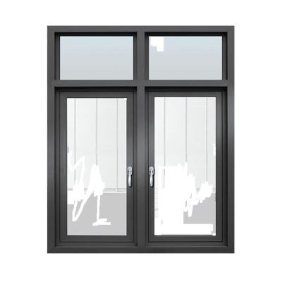 China 2022 Hot Selling Magnetic Screen New Arrival Double Glazed Aluminum Window Casement Window For Canada Thermal Break Customized Casement Window for sale