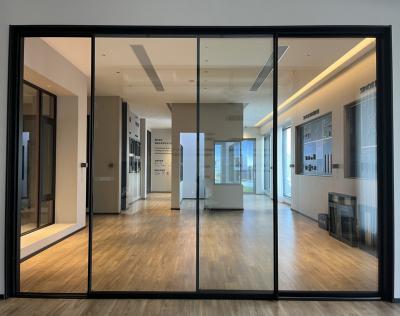 China Heat Insulation Aluminum Double Glazed Hot Slim Patio Door Sliding Door Latest Design Design for sale