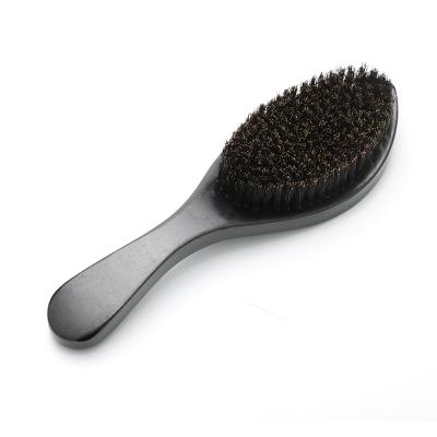 China Beech wooden+boar bristles fashion style high quality beech wood beard brush for men for sale