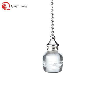 China Housing Light Ornament Perfume Bottle Designed Decorative Glass Lamp Pull Chain For Hotel Ornament for sale