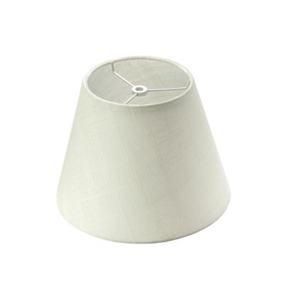 China Vintage E27 Classical Antique Decoration Antique Cone White Linen Fabric Lamp Shade For Hotel for sale