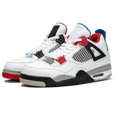 China New Flint Del Sol In Stock X Retro Sneakers Court Red aj 4 Brand Sneakers Purple Men's Unisex Basketball Shoes for sale