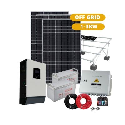 China Home Technology Manufacturing 1kw Home Off Grid Solar System Complete for sale