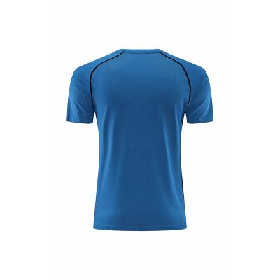 China Wholesale Men's Sports White T-shirt Breathable Short Loose Sleeve T-shirt Reflex Empty Run Quickly Dry for sale