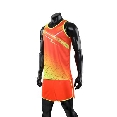 China Factory Wholesale Cheap Breathable Men Supply Breathable Quick Dry Running Jogging Sports Wear 2 Pieces Jump Suit Set for sale