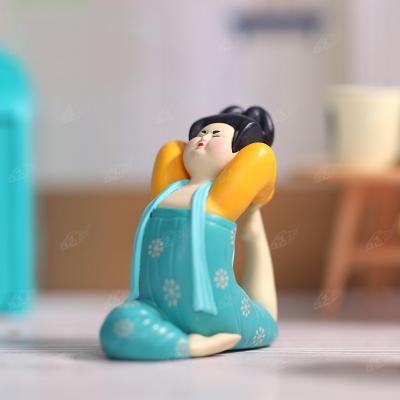 China Europe Japan Resin Elegance Lady Abstract Yoga Statues Funny Home Decoration for sale