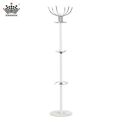 China - Floor to Ceiling Metal Coat Rack Hanger Hall Tree for sale