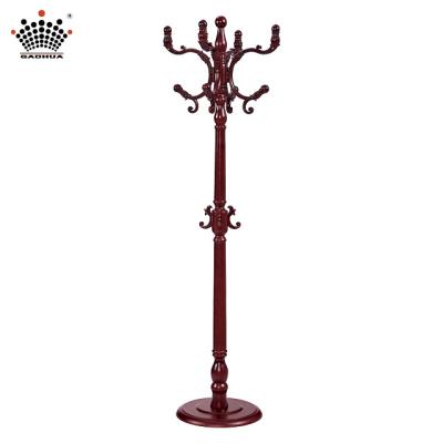 China -- Antique European Style Coat Rack Furniture Stand Classic Solid Wood Home Coat Hanger for sale