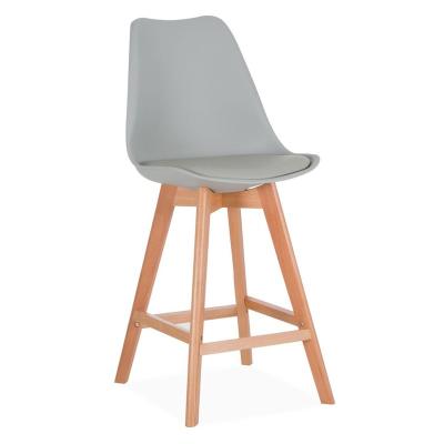 China Cheap modern gray kitchen bar stools porcelain for sale