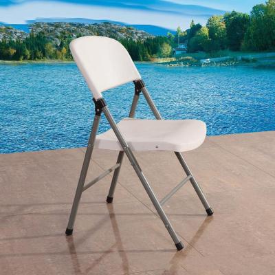 China -- Wholesale Conference Outdoor Plastic Wedding Outdoor Metal White Metal Garden Folding Chair for Events for sale