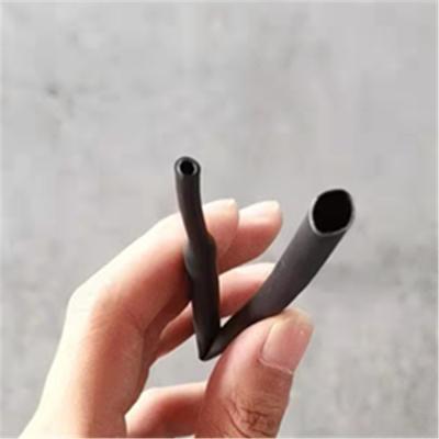 China Tubo dual de un sólo recinto negro del encogimiento del calor de la pared de la tubería negra del encogimiento en venta