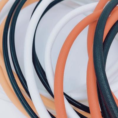 China Manga blanca el 100m, tubo trenzado de la fibra de vidrio del silicón de la fibra de vidrio de 12m m en venta