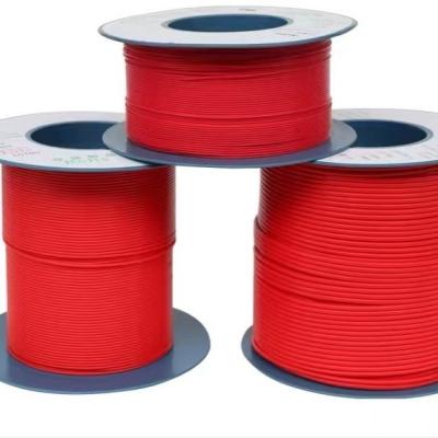 China 0.38mm roter flexibler Teflonschläuche, dünner Schläuche AWG-Lehre 28 Wand-PTFE zu verkaufen