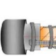 Chine Armature métallique de scellage externe d'accessoires de câble de rétrécissement de la chaleur du joint 42kv de câble de rétrécissement de la chaleur à vendre