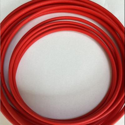 China Red Silicone Rubber Coated Fiberglass Sleeving 3.5mm 12mm for sale