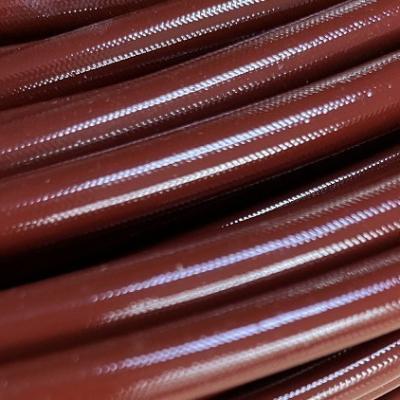 Cina rosso di Brown della manica della vetroresina del silicone di 8mm intrecciato ricoperto in vendita