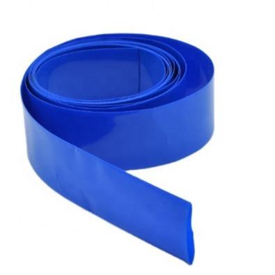 China 70mm krimpt Plastic Buis 0.08mm van pvc Blauwe Hitte Omslagbuizenstelsel Te koop