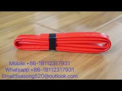 Red Silicone Rubber Coated Fiberglass Sleeving 3.5mm 12mm