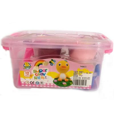 China Polymer diy soft air dry modeling clay super light clay set non toxic air dry super light clay kids TK8823 for sale