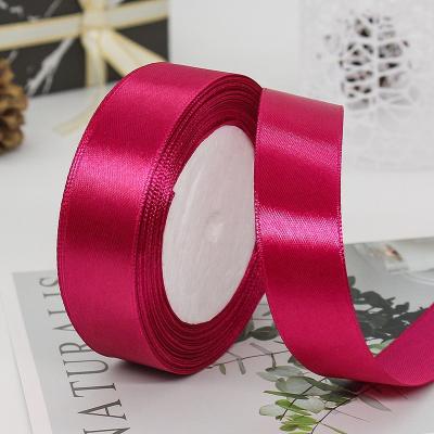 China Wholesale Gift Wrapping Ribbon Webbing Recyled Factory Polyester Ribbon Wedding Decoration Baking Ribbon for sale