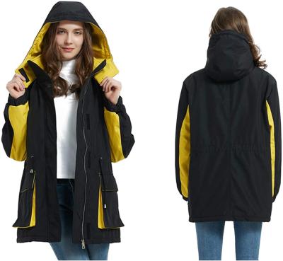 China Custom Women's Outdoor Anorak Jacket Waterproof Ditch Coat Parka Jacket Warm Padded Women Snowboard Jackets for sale